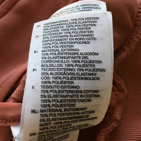 ADIDAS Dark Peach White Firebird Logo Embroidery Zip Pockets Track Jacket - Picture 3 of 16